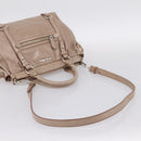 Miu Miu Hand Bag Vitellolux 2way Pink Silver Auth 202001A-9