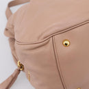 Miu Miu Hand Bag Leather 2way Pink Gold Auth 202002V-16