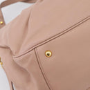 Miu Miu Hand Bag Leather 2way Pink Gold Auth 202002V-18