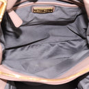 Miu Miu Hand Bag Leather 2way Pink Gold Auth 202002V-11