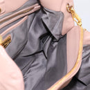 Miu Miu Hand Bag Leather 2way Pink Gold Auth 202002V-21