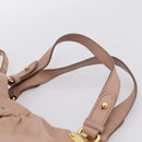 Miu Miu Hand Bag Leather 2way Pink Gold Auth 202002V-14