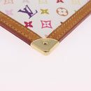 LOUIS VUITTON Multicolor Pochette Cles Coin Purse White M92655 LV Auth 202006A-14