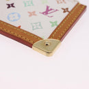 LOUIS VUITTON Multicolor Pochette Cles Coin Purse White M92655 LV Auth 202006A-15