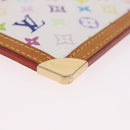 LOUIS VUITTON Multicolor Pochette Cles Coin Purse White M92655 LV Auth 202006A-16