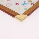 LOUIS VUITTON Multicolor Pochette Cles Coin Purse White M92655 LV Auth 202006A-9
