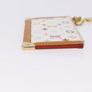 LOUIS VUITTON Multicolor Pochette Cles Coin Purse White M92655 LV Auth 202006A-3