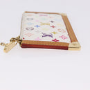 LOUIS VUITTON Multicolor Pochette Cles Coin Purse White M92655 LV Auth 202006A-4