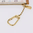 LOUIS VUITTON Multicolor Pochette Cles Coin Purse White M92655 LV Auth 202006A-8