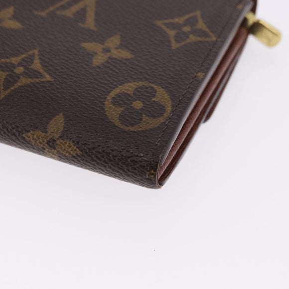 LOUIS VUITTON Monogram Portefeuille Sarah Long Wallet M61734 LV Auth 202008
