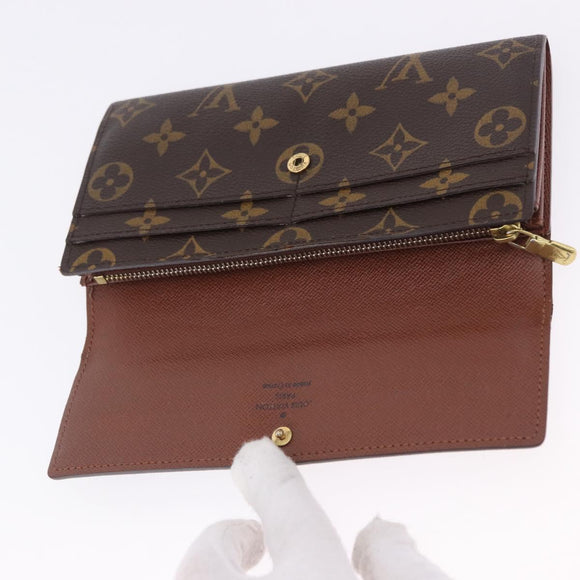 LOUIS VUITTON Monogram Portefeuille Sarah Long Wallet M61734 LV Auth 202008