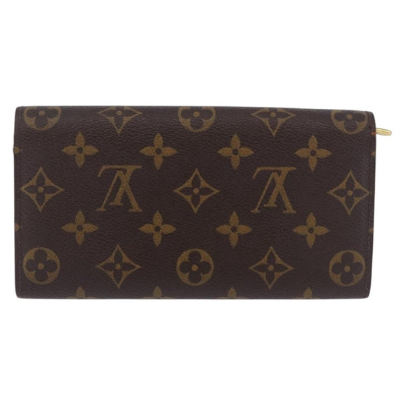 LOUIS VUITTON Monogram Portefeuille Sarah Long Wallet M61734 LV Auth 202008