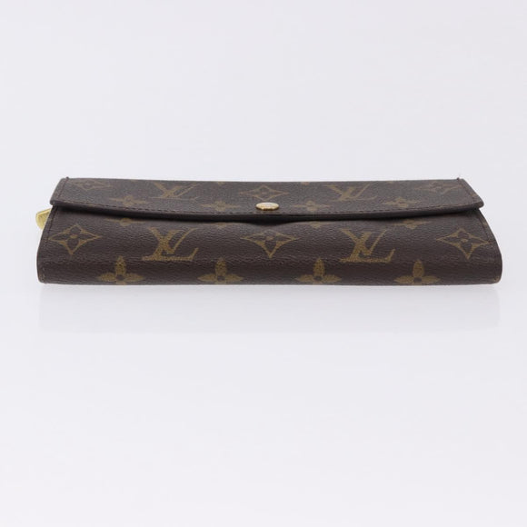 LOUIS VUITTON Monogram Portefeuille Sarah Long Wallet M61734 LV Auth 202008
