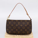 LOUIS VUITTON Monogram Pochette Accessoires Pouch M51980 LV Auth 202010V-22