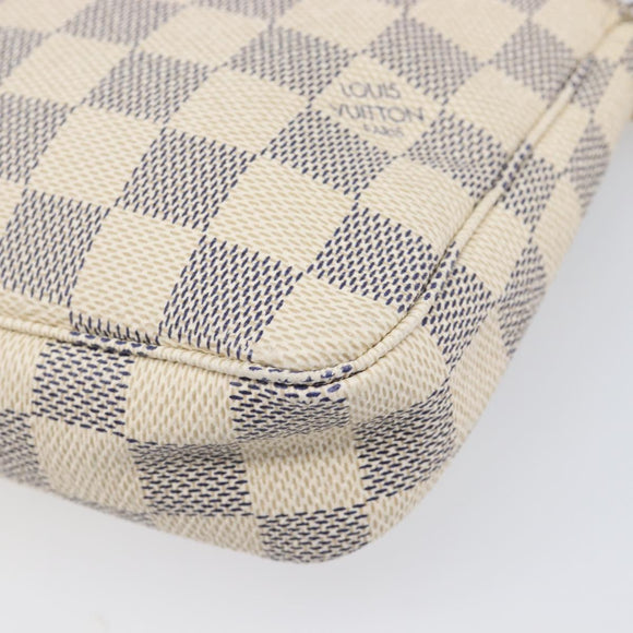 LOUIS VUITTON Damier Azur Pochette Accessoires Pouch N41207 LV Auth 202011