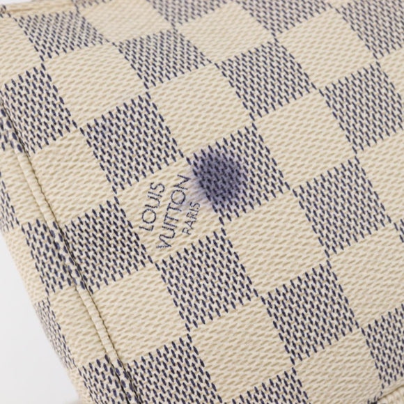 LOUIS VUITTON Damier Azur Pochette Accessoires Pouch N41207 LV Auth 202011