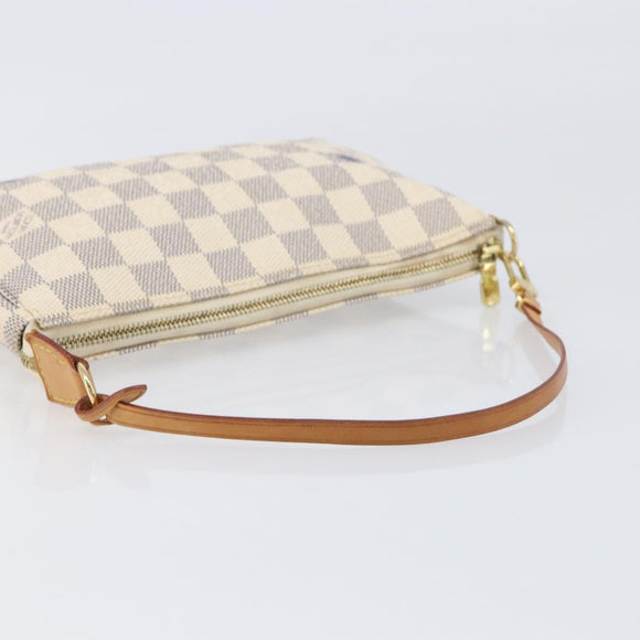 LOUIS VUITTON Damier Azur Pochette Accessoires Pouch N41207 LV Auth 202011