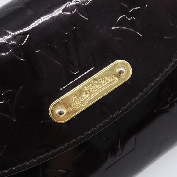LOUIS VUITTON Monogram Vernis Bel Ale Shoulder Bag Amarante M93613 Auth 202014