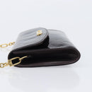 LOUIS VUITTON Monogram Vernis Bel Ale Shoulder Bag Amarante M93613 Auth 202014-4