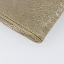 Miu Miu Clutch Bag Leather Beige Gold Auth 202018-16