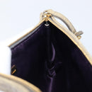 Miu Miu Clutch Bag Leather Beige Gold Auth 202018-19