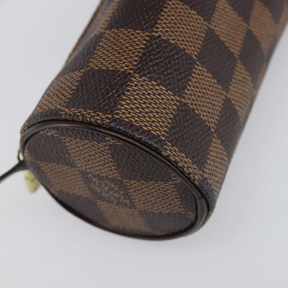 LOUIS VUITTON Damier Ebene Papillon Pouch LV Auth 202021A