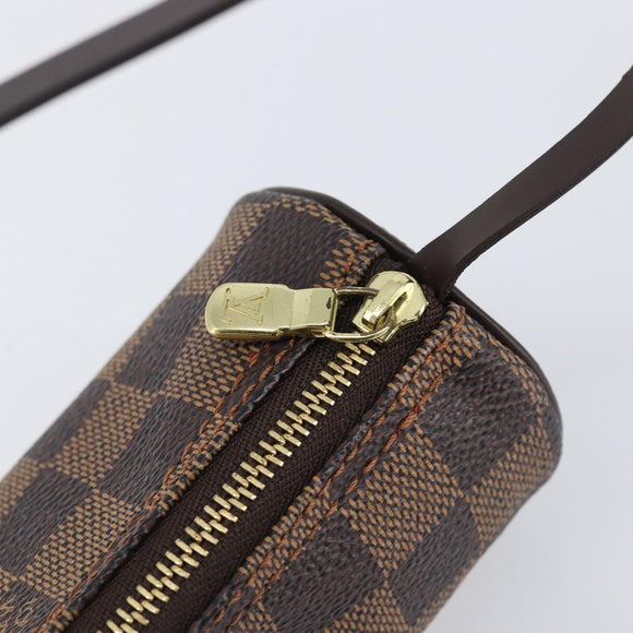 LOUIS VUITTON Damier Ebene Papillon Pouch LV Auth 202021A