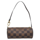 LOUIS VUITTON Damier Ebene Papillon Pouch LV Auth 202021A-2