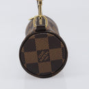 LOUIS VUITTON Damier Ebene Papillon Pouch LV Auth 202021A-3