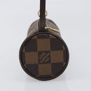 LOUIS VUITTON Damier Ebene Papillon Pouch LV Auth 202021A-4