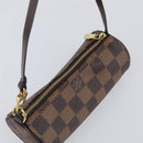 LOUIS VUITTON Damier Ebene Papillon Pouch LV Auth 202021A-6