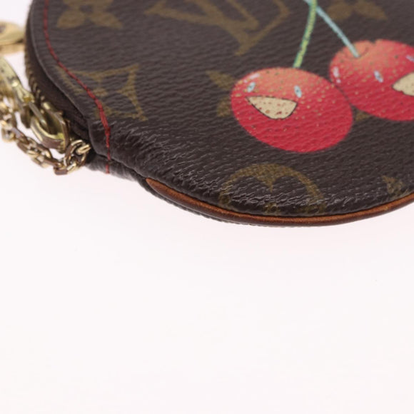 LOUIS VUITTON Monogram Cherry Porte Monnaie Ron Coin Purse M95043 Auth 202023