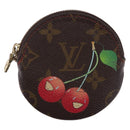 LOUIS VUITTON Monogram Cherry Porte Monnaie Ron Coin Purse M95043 Auth 202023-13