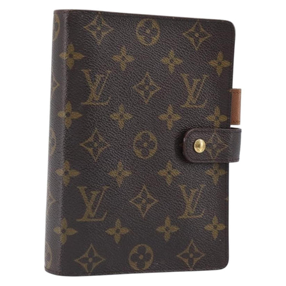 LOUIS VUITTON Monogram Agenda MM Day Planner Cover R20105 LV Auth 202024