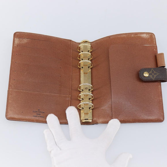 LOUIS VUITTON Monogram Agenda MM Day Planner Cover R20105 LV Auth 202024