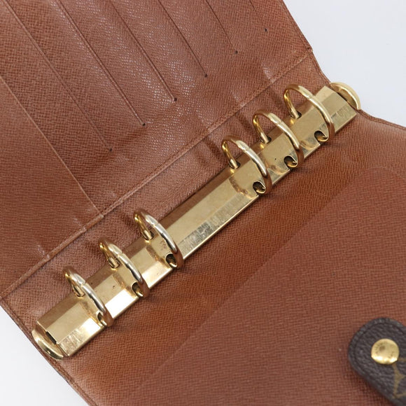LOUIS VUITTON Monogram Agenda MM Day Planner Cover R20105 LV Auth 202024