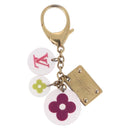 LOUIS VUITTON Porte Cles Fleur Charm Metal Multicolor M60046 LV Auth 202033-2