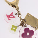 LOUIS VUITTON Porte Cles Fleur Charm Metal Multicolor M60046 LV Auth 202033-4