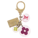LOUIS VUITTON Porte Cles Fleur Charm Metal Multicolor M60046 LV Auth 202033-7