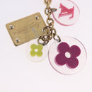LOUIS VUITTON Porte Cles Fleur Charm Metal Multicolor M60046 LV Auth 202033-8