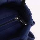 LOEWE Nappa Aire Coin Purse Leather Blue Auth 202034V-10