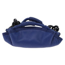 LOEWE Nappa Aire Coin Purse Leather Blue Auth 202034V-2