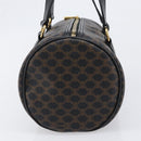 CELINE Macadam Hand Bag PVC Leather Black Gold Tone Auth 202048V-3