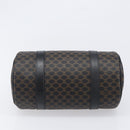CELINE Macadam Hand Bag PVC Leather Black Gold Tone Auth 202048V-5