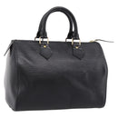 LOUIS VUITTON Epi Speedy 25 Hand Bag Noir M43012 LV Auth 202051V-1