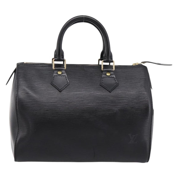 LOUIS VUITTON Epi Speedy 25 Hand Bag Noir M43012 LV Auth 202051V