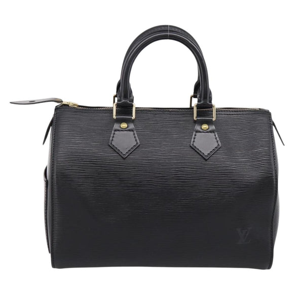 LOUIS VUITTON Epi Speedy 25 Hand Bag Noir M43012 LV Auth 202051V