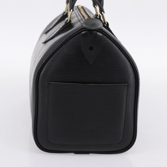 LOUIS VUITTON Epi Speedy 25 Hand Bag Noir M43012 LV Auth 202051V