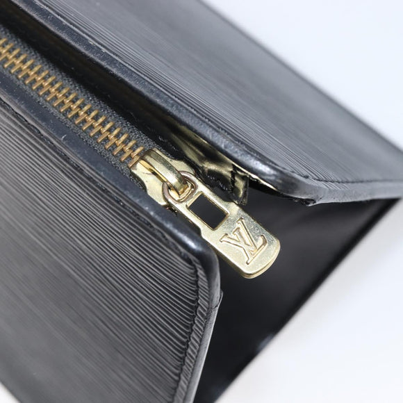 LOUIS VUITTON Epi Sac Triangle Hand Bag Black M52092 LV Auth 202052A