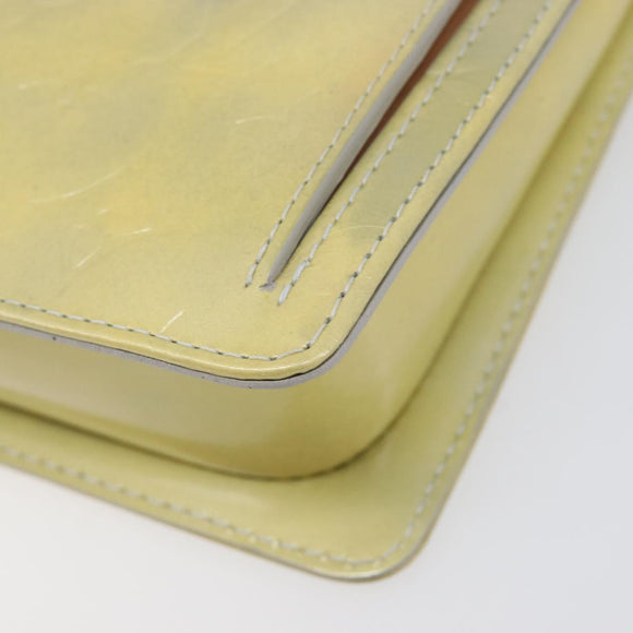 LOUIS VUITTON Monogram Vernis Motto Accessory Pouch Gris M91030 LV Auth 202054